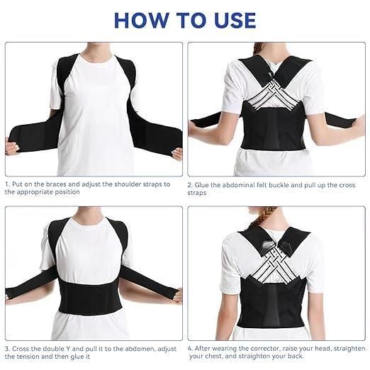 Adjustable Back Posture Corrector/ Slouching Relieve Pain Belt for Women Men